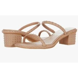 Dolce Vita Women's Tan Riya Studded Heels Size 10